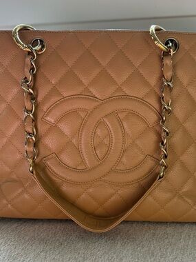 CHANEL Camel Caviar Leather Tote | Classic & Durable